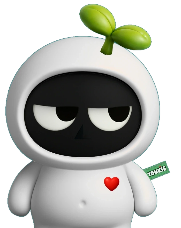 White Youkie mascot